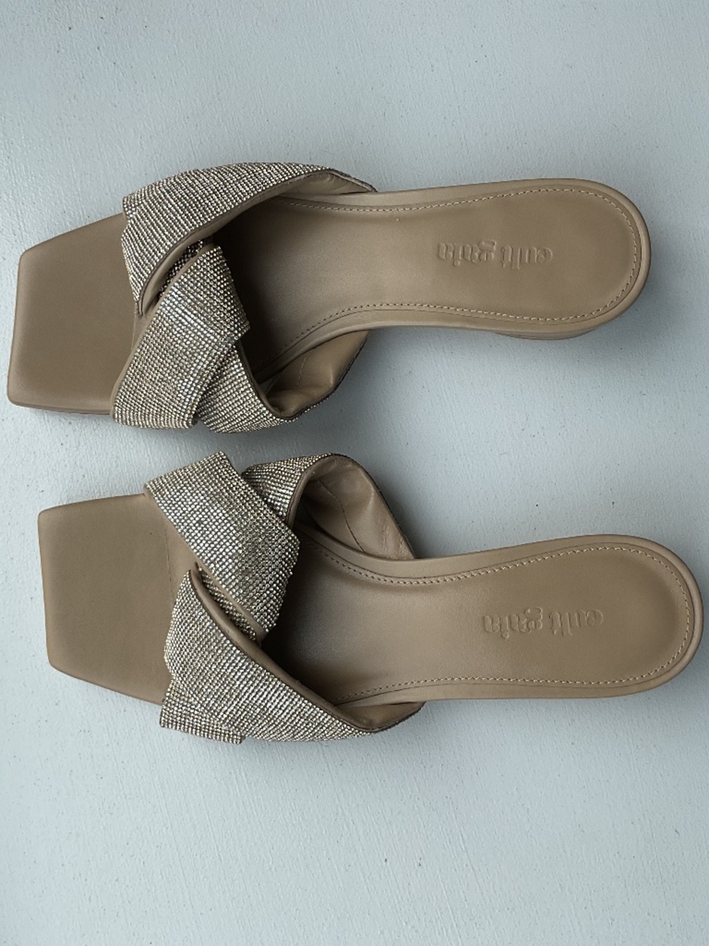 Cult Gaia Crystal Slide sandals — perfect for the spring/summer